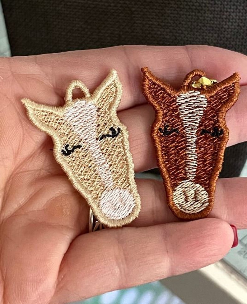 Horse Face FSL Freestanding Lace Earrings in the Hoop Etsy