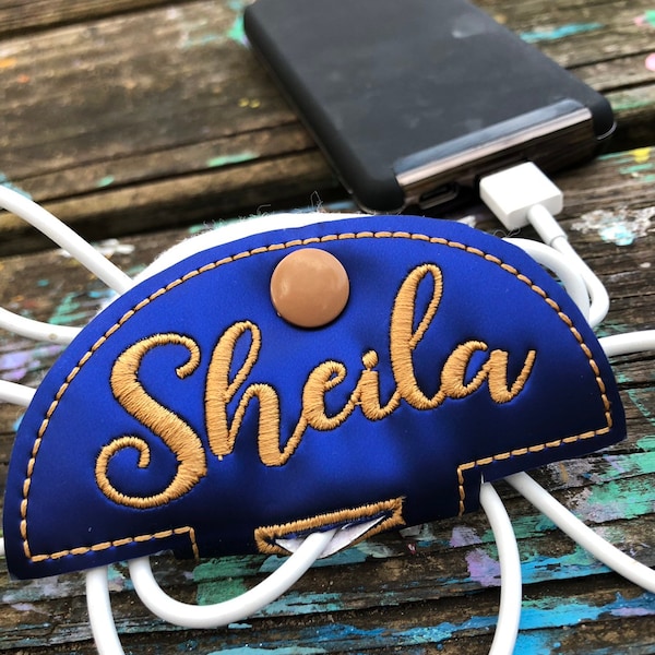 Personalized Blank Stay on Cord Wrap - ITH project for 4x4 hoops