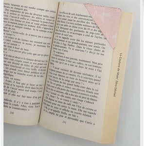 Fabric bookmark / Corner bookmark / Book corner page mark image 6