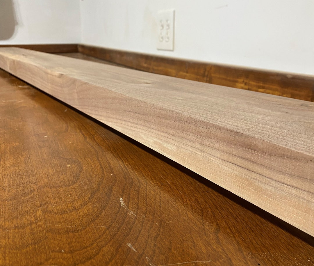 Solid Walnut Lumber Finished Great for Shelf or Mantle 71 or Custom Length Etsy