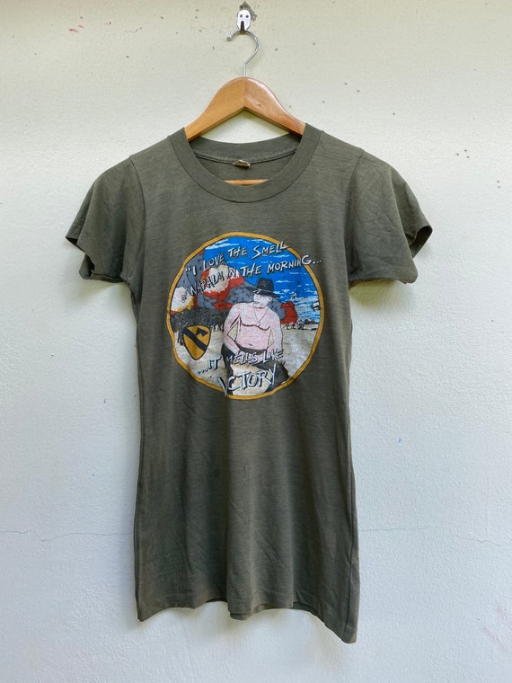 Rare!!! Vintage 80s Tee War Army Victory Size L fi