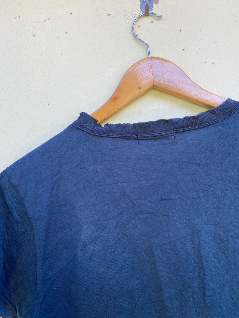 Rare!! Vintage Distressed Tee Japanese Brand Super Lovers Big Logo Size S