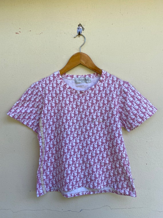 Rare!!! Vintage Tshirt Christian Dior Monogram Log