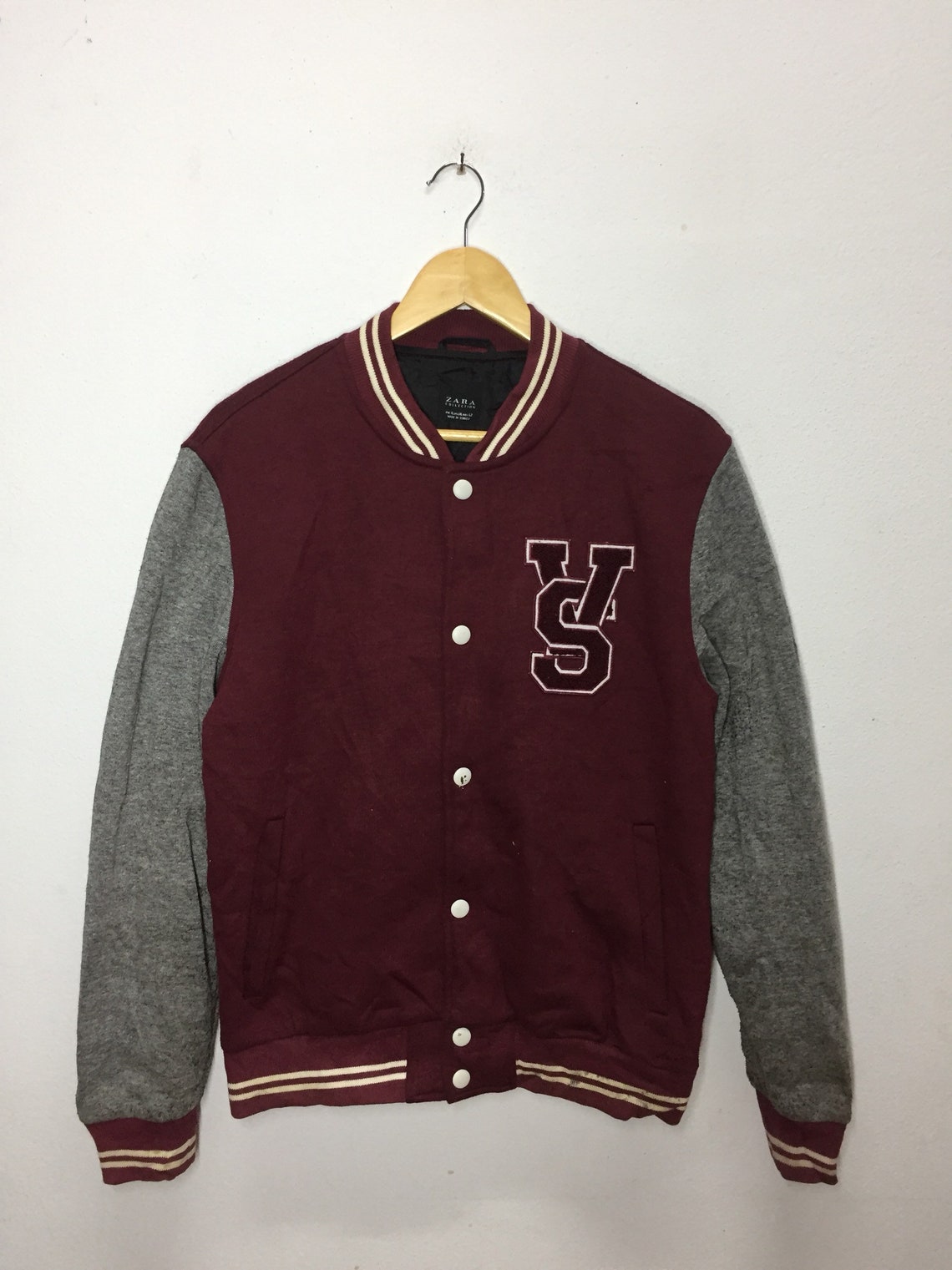 Vintage Varsity Jacket Zara Nice Design XL Size Etsy