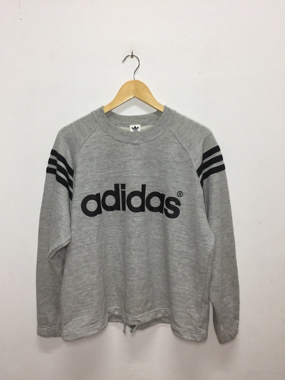 vintage adidas 3 stripe sweatshirt