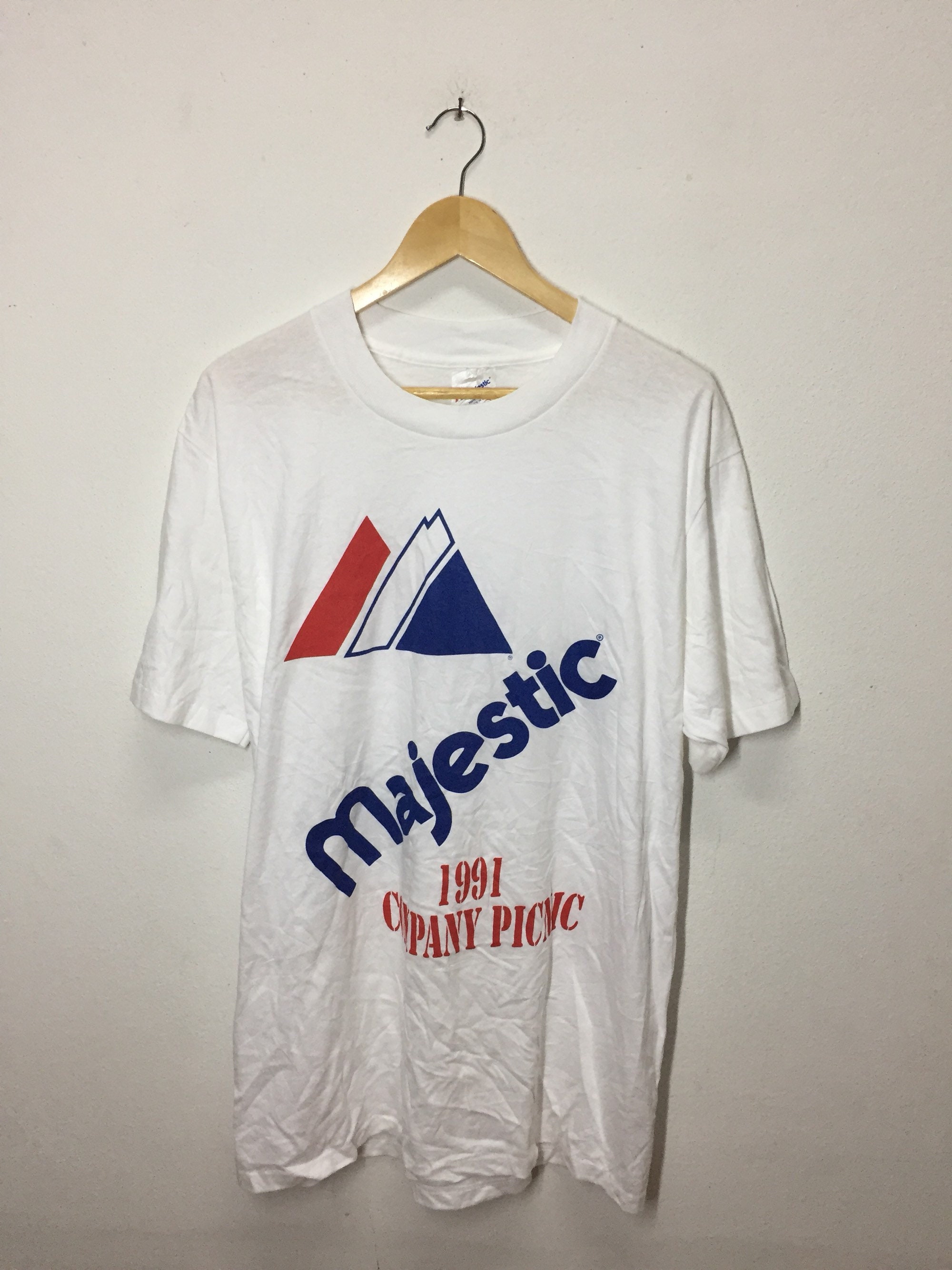 Rare Vintage 90s T-shirt Majestic Company Pinic Big Logo | Etsy