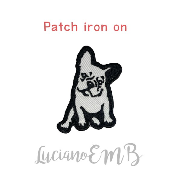 Aufnäher Bulldoggenkopf – Bestickt, 8,4x7,6 Cm, Zum Aufbügeln Oder Aufnähen Auf Kleidung & Accessoires