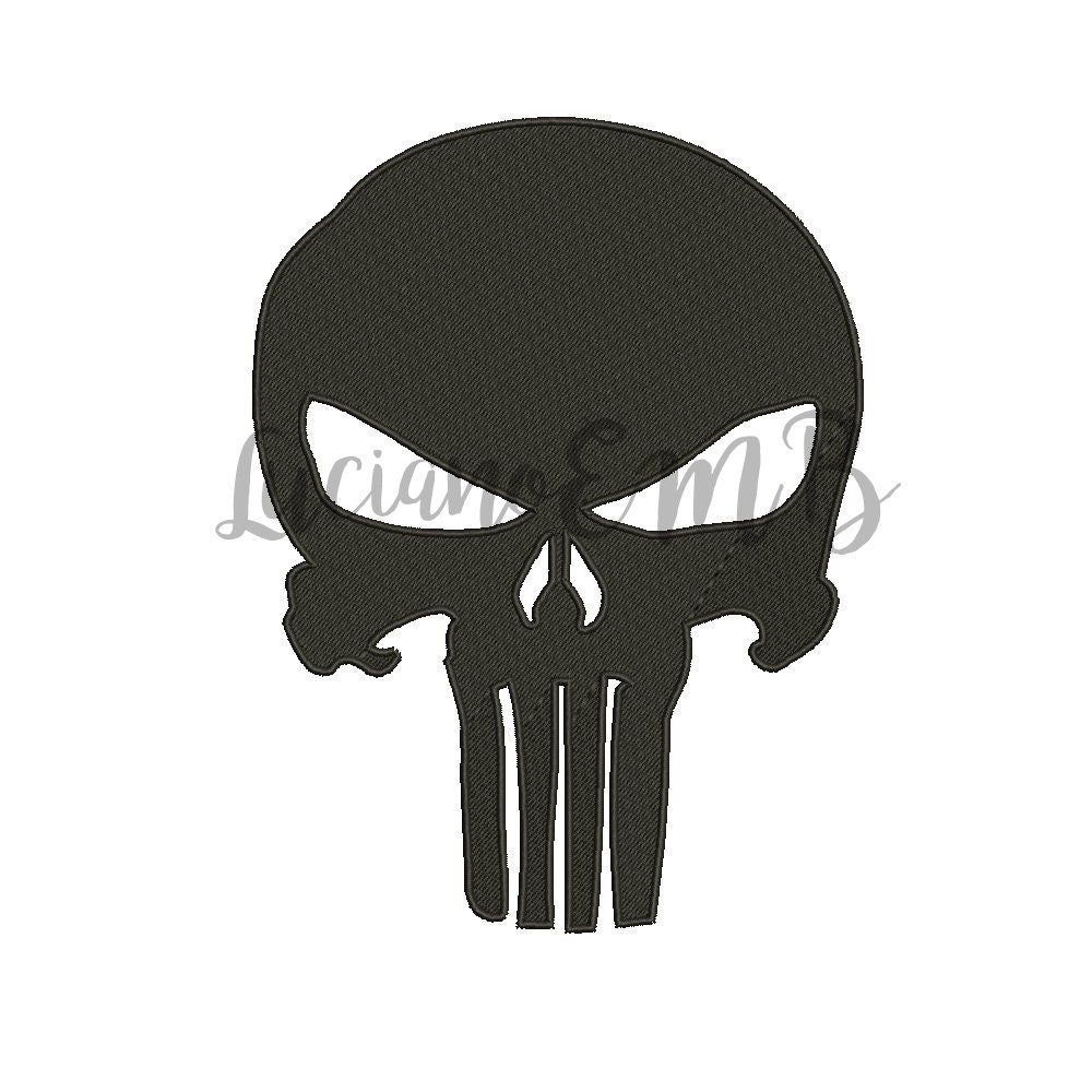 Marvel The Punisher Distressed Skull Logo1 Art Print by Sanzij