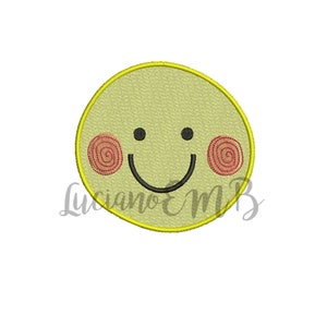Smiley Face Embroidery Design- 7 Sizes-7 Formats-design instant download-machine embroidery