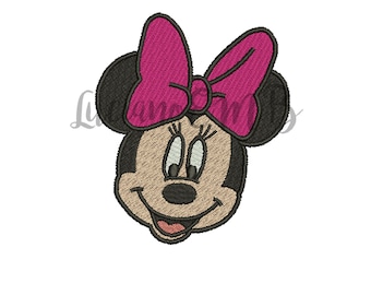 Minnie Mouse Embroidery Design-9 Sizes-8 Formats-design instant download-machine embroidery