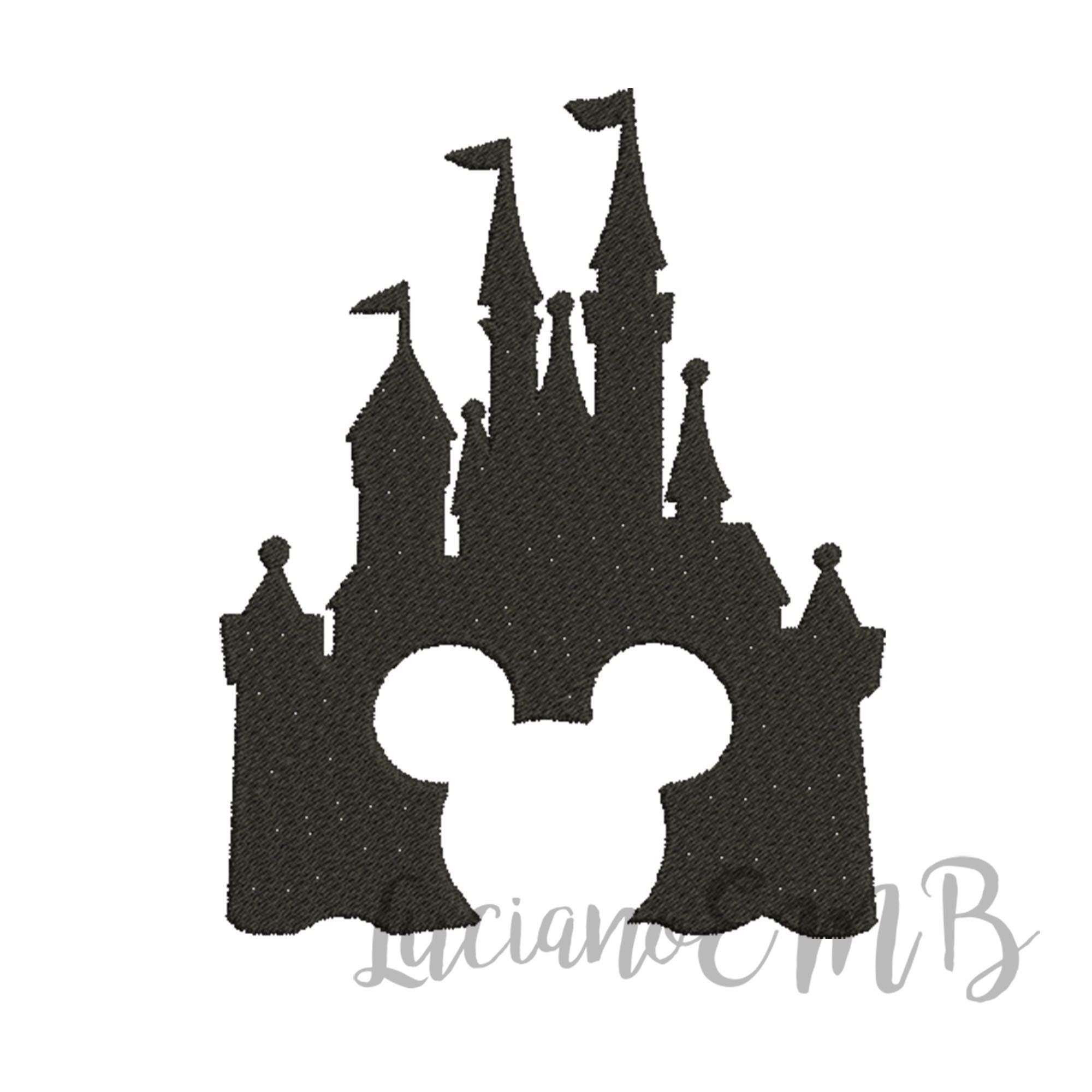 Mickey Castle Embroidery Design8 Sizes7 Formatsdesign Etsy Canada