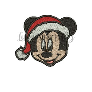 Minnie Mouse Christmas Embroidery Design-7 Sizes-8 Formats-design instant download-machine embroidery