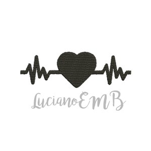 Hart lijn silhouet borduurwerk Design-9 maten-8 formaten-ontwerp instant download-machine borduurwerk