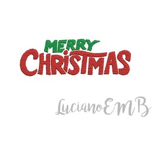 Frohe Weihnachten Zitate Stickerei Design-Größen 6-8 Formate-Design sofort herunterladen-Maschine Stickerei
