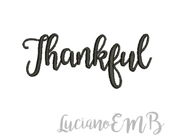 Thankful Quotes Embroidery Design-9 Sizes-8 Formats-design instant download-machine embroidery