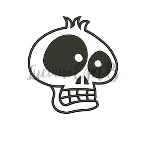 Skull  Embroidery Design-6 Sizes-10 Formats-design instant download-machine embroidery