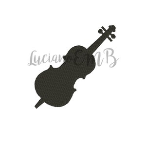 Cello Violin Embroidery Design Music Instrument-9 Sizes-8 Formats-design instant download-machine embroidery