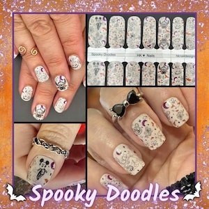 Spooky Doodles Nail Wraps