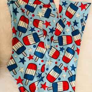 4th of July full length leggings with Pockets