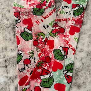 Grinch Full Length Leggings With Pockets