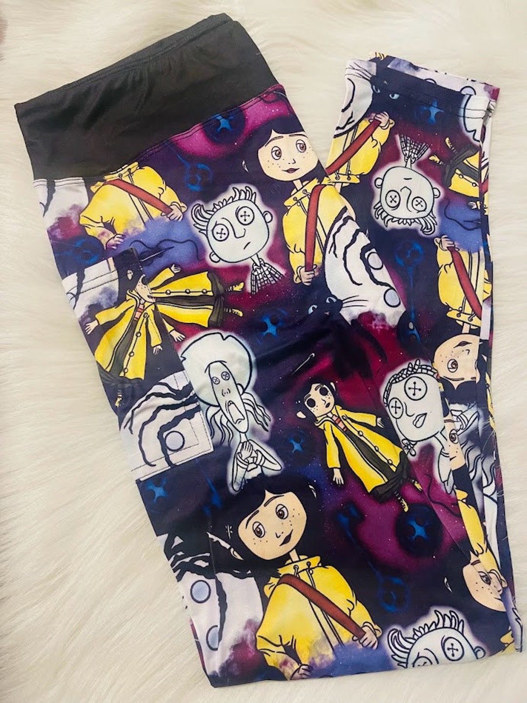 Ghost Children Coraline Leggings With Pockets - Etsy