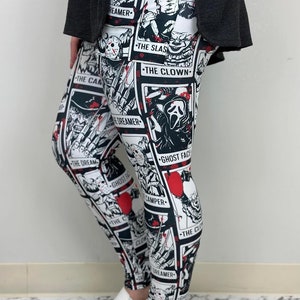 Horror Faces Legging with Pockets Full Length