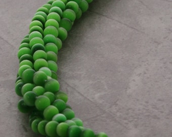 4mm Fiberoptic Cats Eye Round Brt Green 4CE02