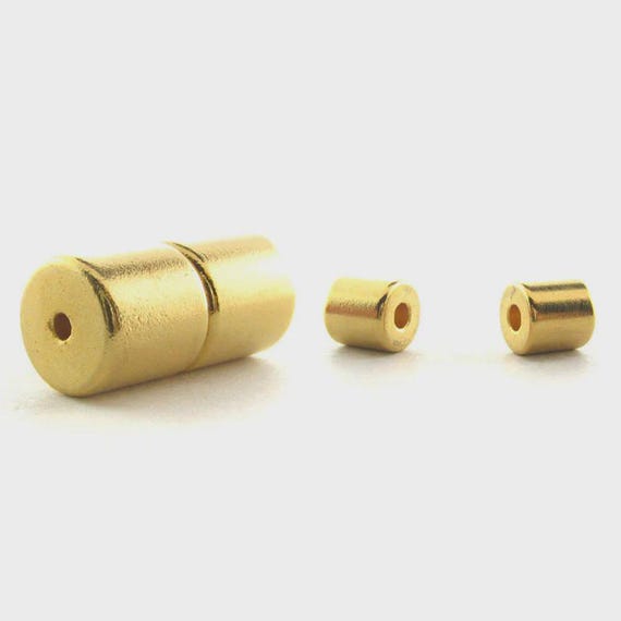 6mm Barrel Magnetic Clasp Set of 10 Goldtone MC13 Ireland