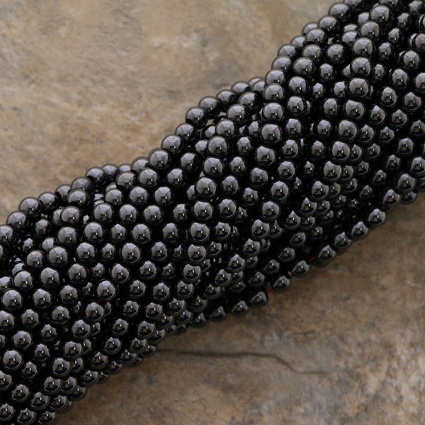 4mm Magnetic Hematite Round Mh01