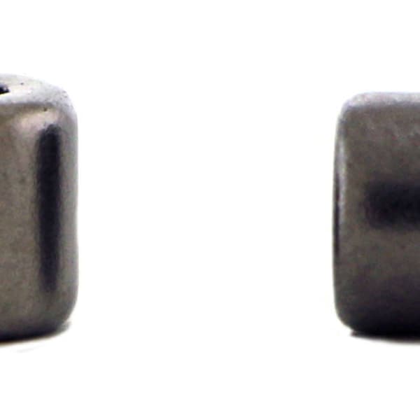 6mm Barrel Magnetic Clasp Set Of 10 Gunmetal MC12