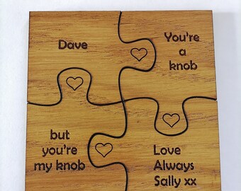 Puzzle Piece Dog Tag Etsy