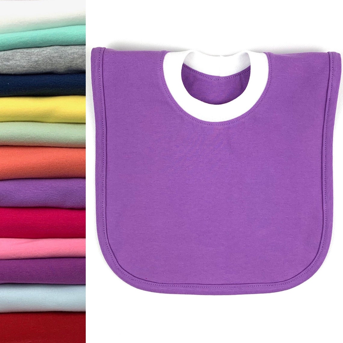 Pull Over Head Baby Bib Reversible Pullover Baby or Toddler Etsy