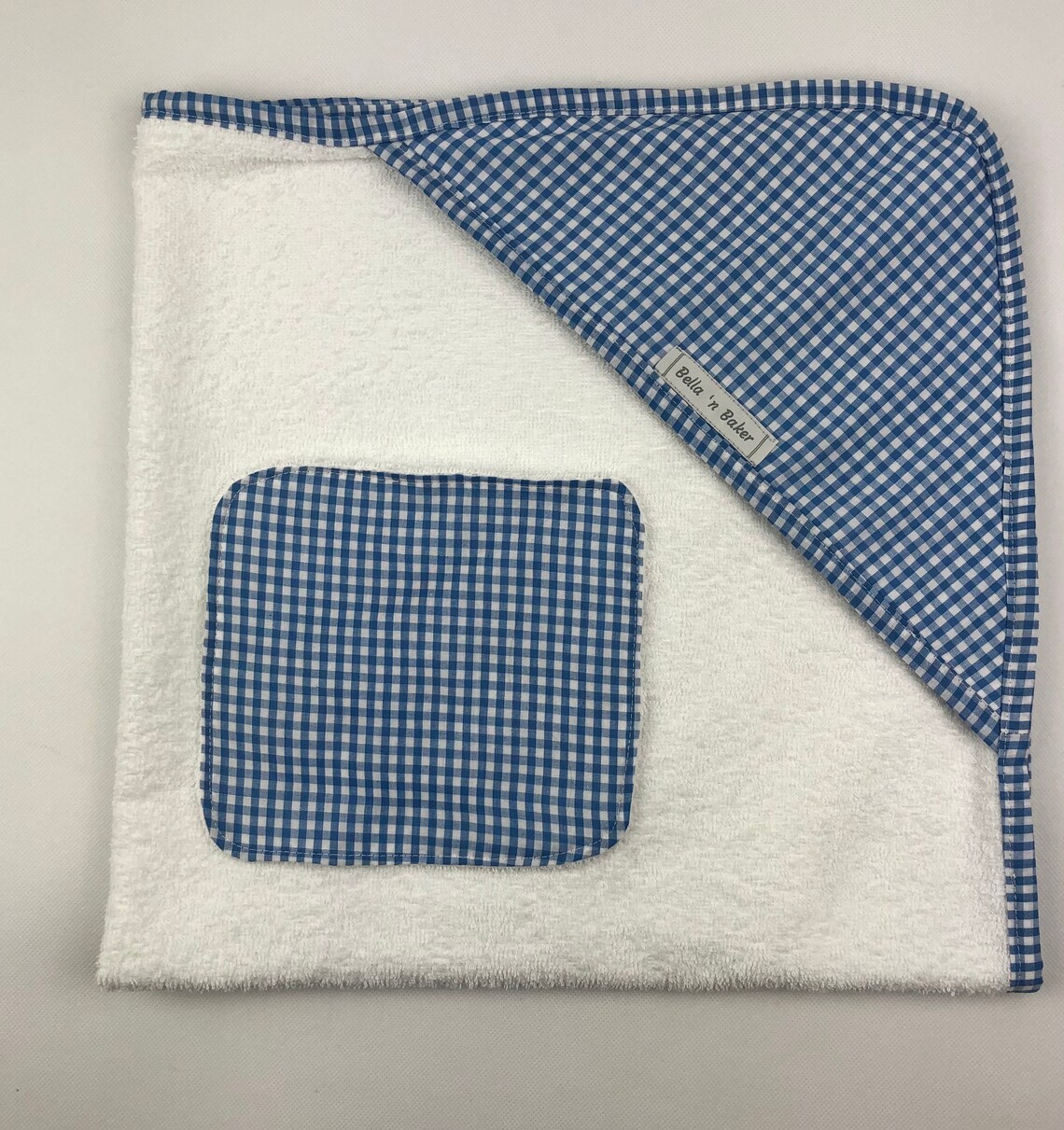 Baby towel and washcloth set hooded bath towel terry cloth Etsy