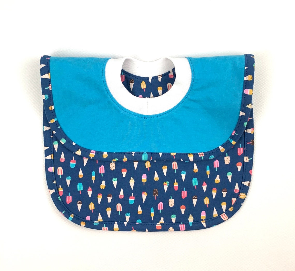 Pull Over Head Bib Reversible Pullover Baby or Toddler Bib Etsy UK