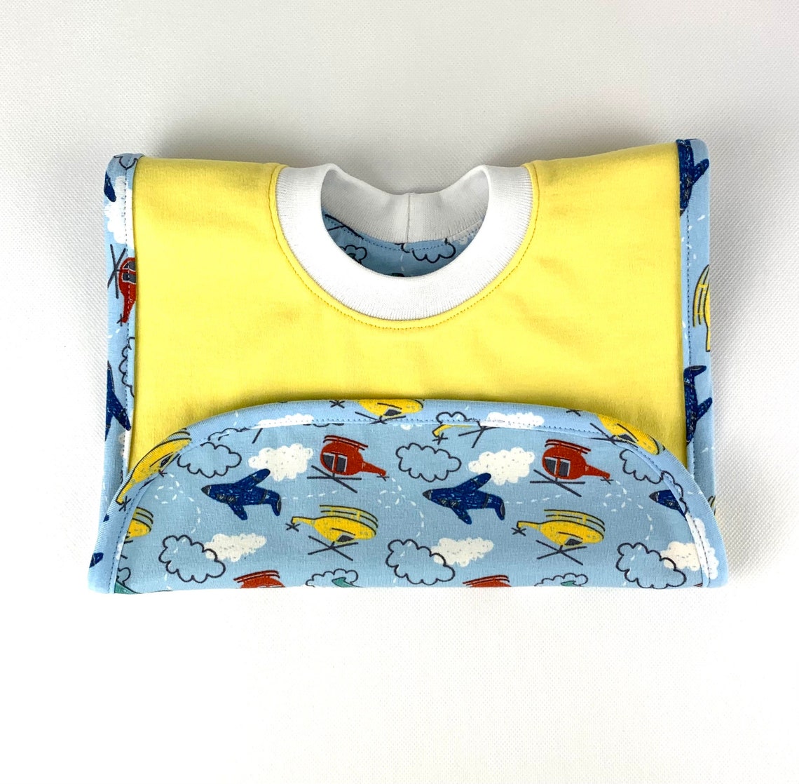 Pull over head baby bib Reversible pullover baby or toddler Etsy
