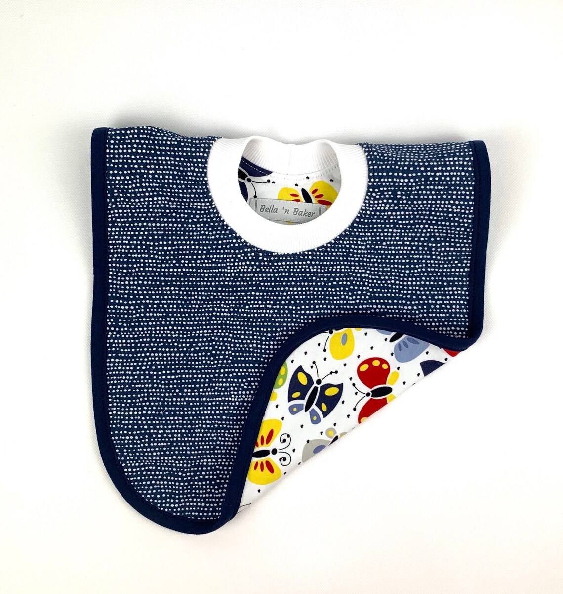 Baby bib Pull over head bib Reversible pullover baby or Etsy
