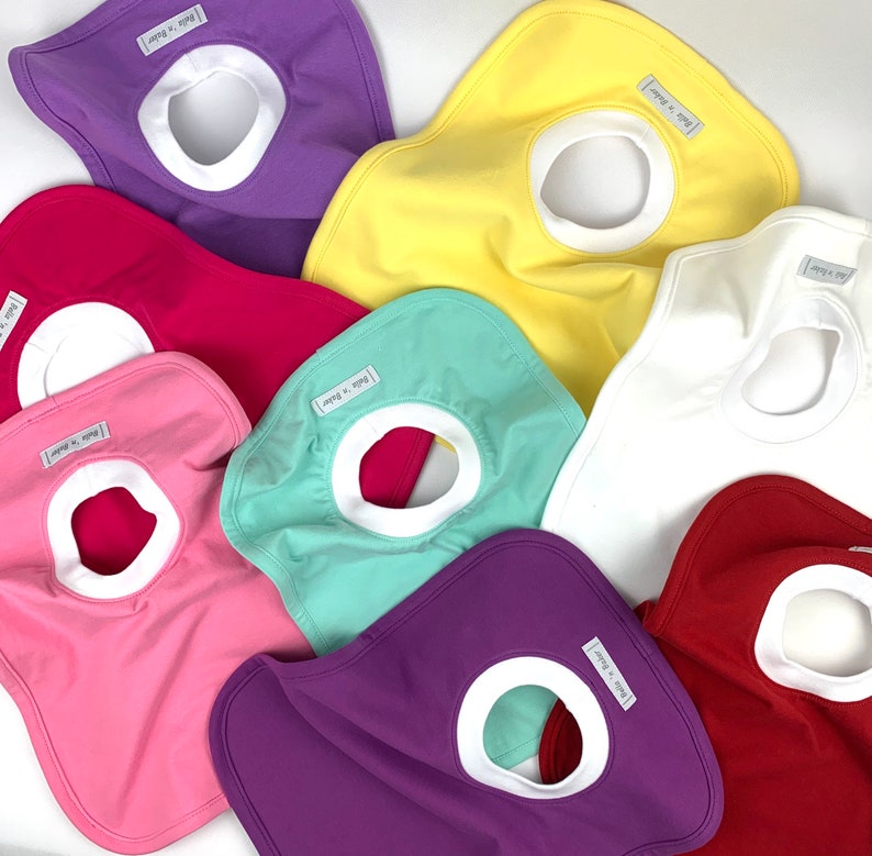 Pull Over Head Baby Bib Reversible Pullover Baby or Toddler Etsy