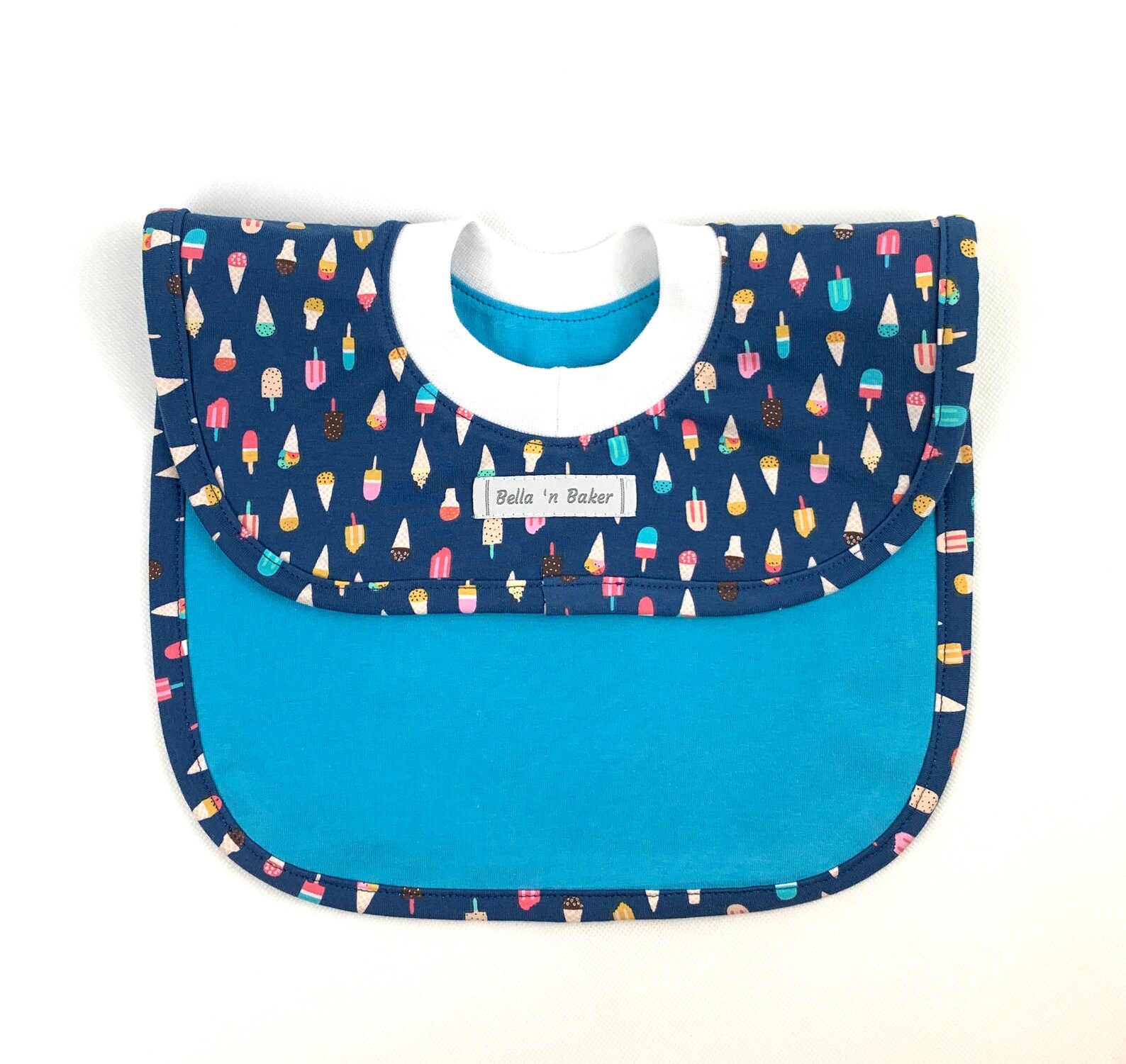 Pull Over Head Bib Reversible Pullover Baby or Toddler Bib Etsy UK