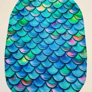 Custom Sizing! Mermaid Scales Ostomy Bag Cover