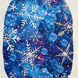 Housse de sac de stomie flocon de neige