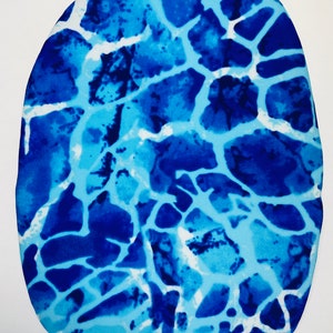 Dimensionnement personnalisé ! Housse de sac de stomie pour maillot de bain Blue Water