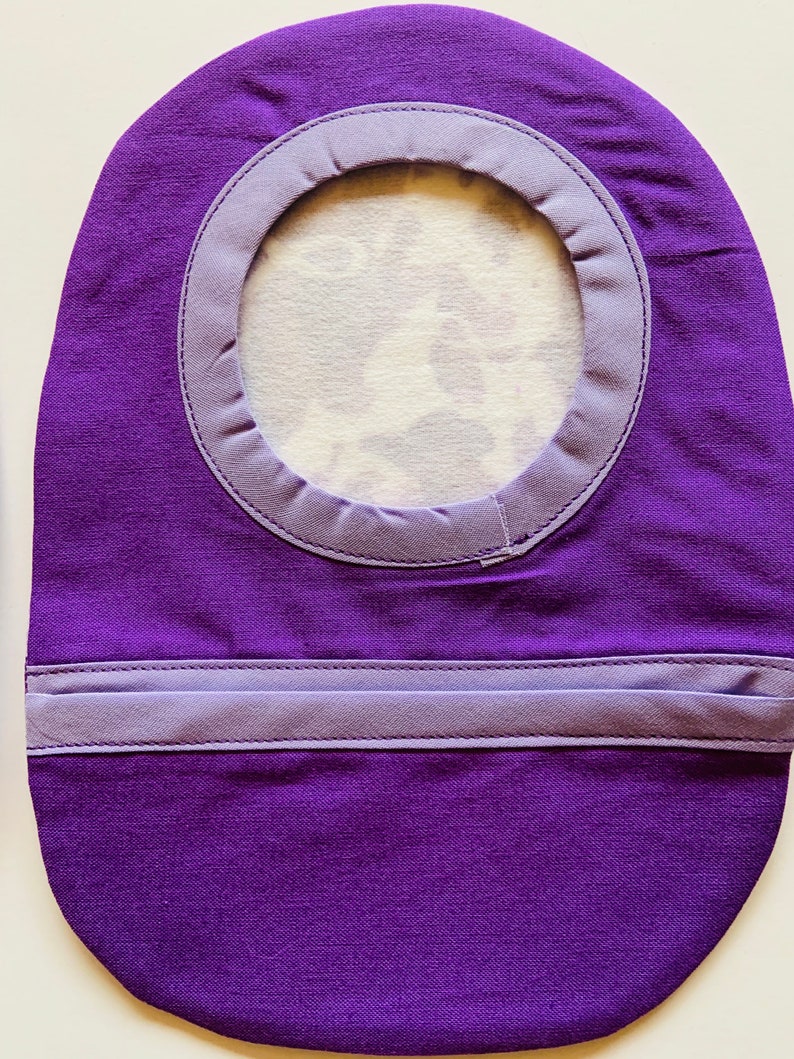Crohn�s/Colitis Awareness Purple Ribbon Ostomy Bag Cover