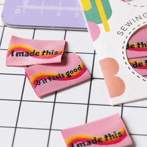It Feels Good Pack of 6 sewing labels