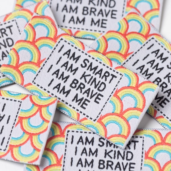 I AM ME Pack of 6 sewing labels