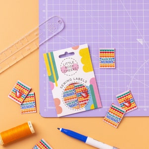 MADE BY MUMMY 2.0 - 6 Pack - Sewing Labels for Clothes and Gifts
