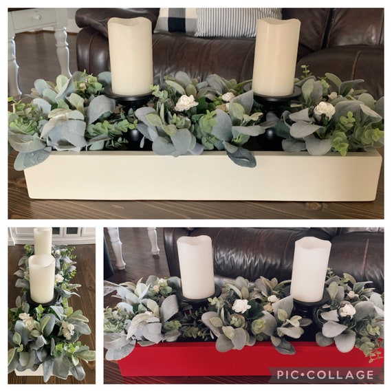 Wooden Centerpiece Box Set (includes Floral & Candle Holders  display picture 1