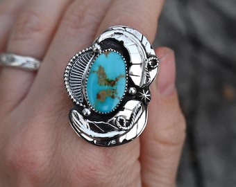 SIZE 6.25 Kingman Turquoise Ring