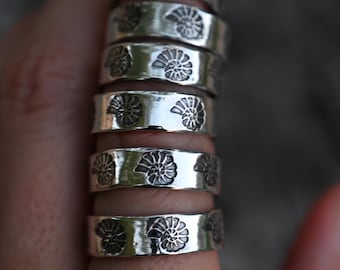 Sterling Silver Nautilus Rings
