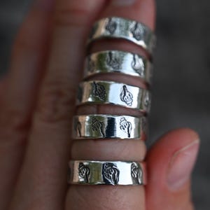 Sterling Silver Conch Shell Rings
