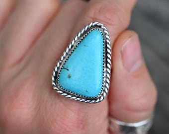 SIZE 8 Sleeping Beauty Turquoise Ring